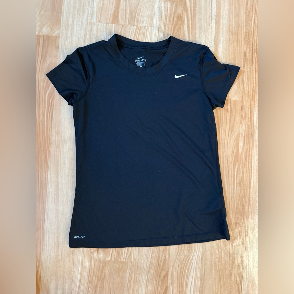 Nike Black Dri-FIT Tee with Swoosh
